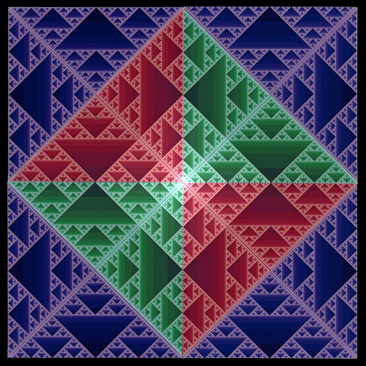 Sierpinski-Kaleidoskopfraktal